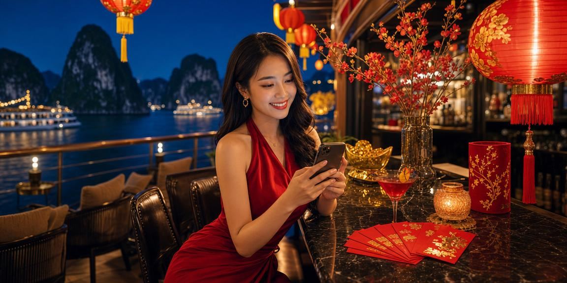 Không khí lễ hội đỏ rực tại Vịnh Hạ Long mùa thưởng